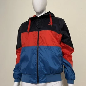 Puma Heritage Wind Jacket Nylon Windbreaker Blue Red Glanz Men’s Medium Rare EUC - Picture 1 of 19