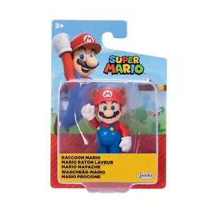 Racoon Mario Wave 45 Super Mario Bros 2.5" Nintendo Figure by Jakks Pacific - Picture 1 of 2