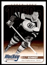 2011-12 Upper Deck Hockey Heroes 1950s / 1960s Milt Schmidt Boston Bruins #HH6