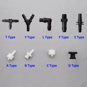 Tintenschlauchverbinder für Tintenstrahldruckkopf - Drucker Kunststoff Lösungsmittel Adapter Schlauch - Bild 1 von 48