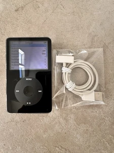APPLE  iPOD  CLASSIC 5.5th BLACK Wolfson DAC New Battery 80GB - Picture 1 of 8