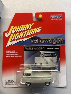 Johnny Lightning Volkswagen 1966 тип 2 пикап серый литой 1:64 новый - Изображение 1 из 2