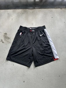Nike Engineered Shorts Men 38 Black NBA Authentics Portland Trail Blazers Shorts - Picture 1 of 5