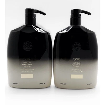 Oribe Gold Lust Repair & Restore Shampoo & Conditioner Liter Duo, Pumps - Image 1 of 2