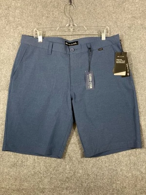 Travis Mathew Beck Chino Golf Shorts Mens 36 Blue Stretch Wrinkle Resistant NWT - Image 1 of 4