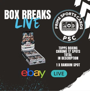 Topps Chrome Boxing 1 BOX BREAK - 1 PUNTO ALEATORIO (17 puntos en total) - Imagen 1 de 1