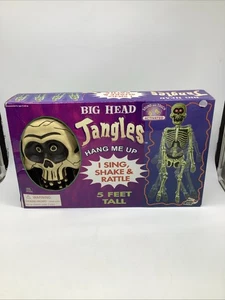 VTG BIG HEAD JANGLES Skeleton Halloween Shakes Lights Sings 2004 VIDEO - Picture 1 of 10
