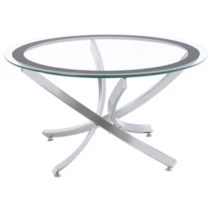 Coaster Home Furnishings 702588 Contemporary Coffee Table Chrome - Picture 1 of 1