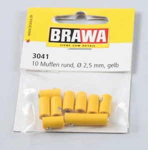 Brawa 3041 Round Sockets Yellow (10) - Picture 1 of 1