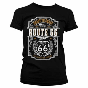 Officially Licensed Route 66 - Coast To Coast Women's T-Shirt S-XXL Sizes - Picture 1 of 1