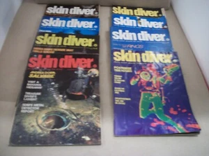 8 Ausgaben von 1974 Skin Diver Magazin - Januar bis August - Bild 1 von 12