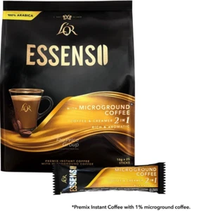 Super Essenso 2-In-1 Instant MicroGround Coffee 20 Sticks x 16g ( Pack of 12 ) - Picture 1 of 5