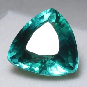 Natürlicher 7,25 ct zertifizierter neonblauer Kupfer tragender Paraiba Billion Edelstein - Bild 1 von 6