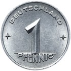 DDR - Münze - 1 Pfennig 1952 E - Münzstätte Muldenhütten