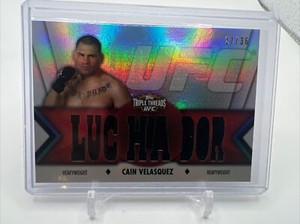 Cain Velasquez 2013 Knockout Triple Threads Relic 27/36 UFC -217
