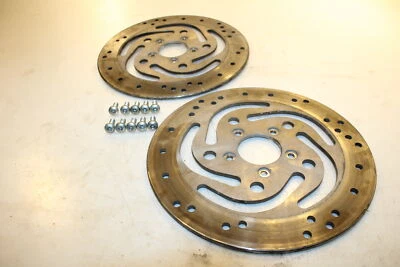 Discos de freio dianteiro esquerdo direito Harley Davidson Road King FLHRI 2004 44136-00 - Imagem 1 de 4