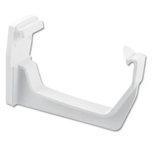 Floplast RKS1WH Grondaia Linea Quadrata 114mm - Staffa Fascia - Bianco - CONFEZIONE DA 5 - Foto 1 di 1