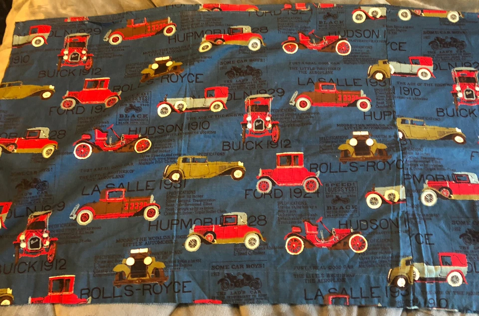 Vintage Antique1900's car Automobile Cotton Twill Fabric Hudson Rolls Royce ++++ - Image 1 of 4