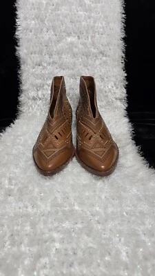 Ivy Kirzhner Santa Cruz Botín Festival Tachonado Cuero Marrón Talla 11 M Foto 1 de 4