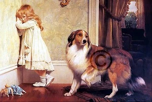 Fancy Vintage Dog " THE Special Pleader" C Burton Barber Poster Art - Picture 1 of 1