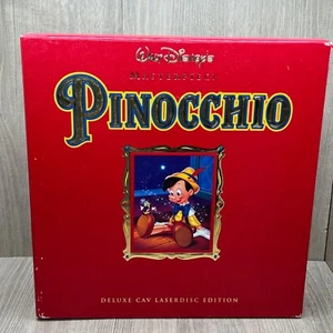 Walt Disney's Pinocchio Masterpiece Deluxe CAV LaserDisc Edition Complete Set - Imagen 1 de 12