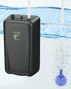 Pawfly Aeratore Esca Viva Esterno 40 GPH Pompa Aria a Batteria per Esca 30 Galloni Buck - Foto 1 di 12