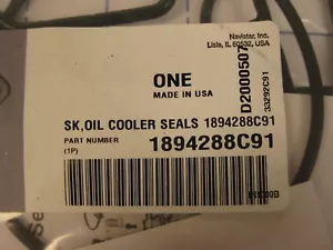 Navistar, International, SK, Oil Cooler Seals, P/N 1894288C91 - Bild 1 von 4