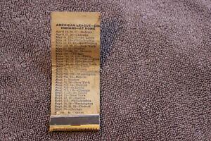 1946 Cleveland Indians MLB baseball matchbook schedule (Cal's, Ashland, OH.)