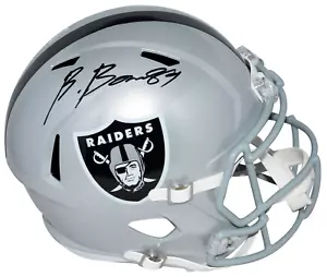 BROCK BOWERS AUTOGRAPHED LAS VEGAS RAIDERS FULL SIZE SPEED HELMET BECKETT - Picture 1 of 1
