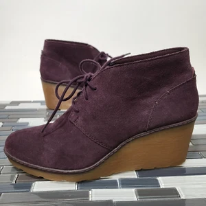 Botín de cuña de gamuza Collection by Clarks para mujer talla US 7,5 UK 5 EUR 38 - Imagen 1 de 7