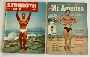 Vintage 1953 Kraft und Gesundheit & 1956 Junior Mr. America Zeitschriften Lot 2 - Bild 1 von 11