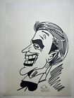 Bob Kane Drawing on paper (Handmade) signed and stamped mixed media