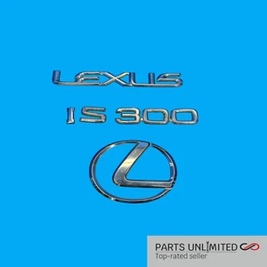 01-05 Lexus Is300 OEM Rear emblems decals logos ornament STOCK factory *wear - Picture 1 of 5