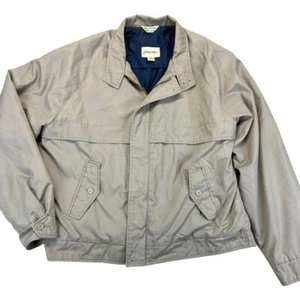 Vintage St. Johns Bay Bomberjacke Herren Large beige isoliert gefüttert klassisch Normcore - Bild 1 von 10