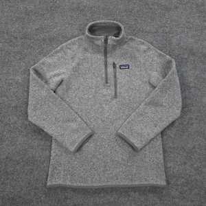 Patagonia Jacket Boys Large 12 Grey Better Sweater 1/4 Zip Fleece Hike Outdoors - Picture 1 of 14