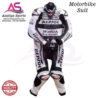 Azaliya Honda Repsol Motorcycle/Motorbike Biker's Cowhide Leather Racing Suit - Image 1 of 3