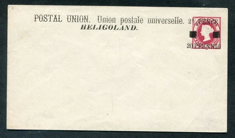 Helgoland Ga U2II Luxury Double Squares On Significant Digit MNH Mint (T3542 Cover