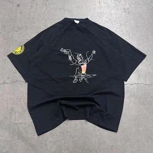 vintage samurai drink warrior cafe and bar promo tshirt large black restaraunt - Picture 1 of 6