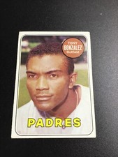 1969 Topps Baseball - Tony Gonzalez - Padres - White Letter Varation 501