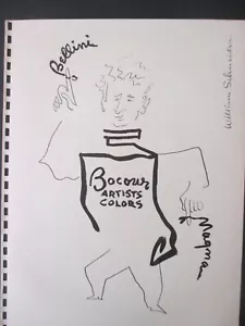 Bocour Artists Colors 1957 anuncio/improvisaciones Artists Equity Ball portafolio - Imagen 1 de 3