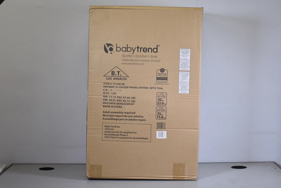 Baby Trend Pathway 35 JOgger Stroller Travel System Optic Teal - Image 1 of 4