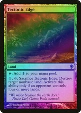 Tectonic Edge FOIL Worldwake PLD Land Uncommon MAGIC GATHERING CARD ABUGames
