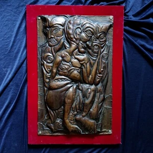 Vintage Copper Relief Art Copper Pictures Dimension 53x34cm - Picture 1 of 4