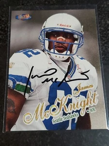 RARE 1998 Fleer Ultra GOLD Medallion James McKnight Autographed Auto Signed Card - Picture 1 of 3