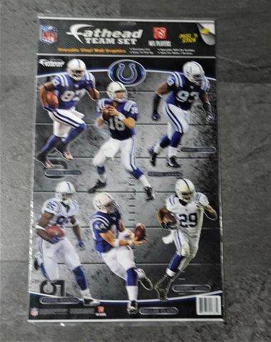 Indianapolis Colts Team Set Peyton Manning Fathead Teammate Sticker Poster Cover