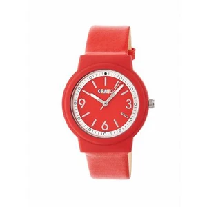 Crayo Vivid Women's Minimalist Red Strap Quartz Watch CR4703 - Picture 1 of 3