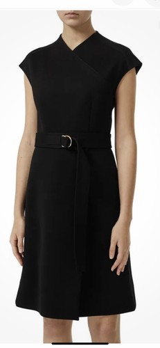 Abito in maglia incollata Burberry London Dulsie dettaglio anello taglia 4 USA