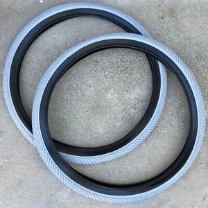 1 PAIR KENDA TIRES 26 X 2.10 GREY W/ BLACK BMX BIKE BIKES TIRE GT SE REDLINE