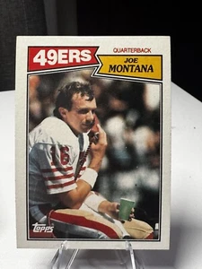 1987 TOPPS FOOTBALL CARD #112 JOE MONTANA SAN FRANCISCO 49ERS - Picture 1 of 4