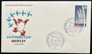 Germany Berlin FDC 1974 - Airlift Monument in Berlin-Tempelhof. - Picture 1 of 1